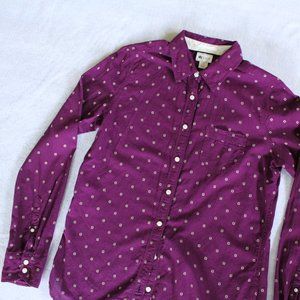 Aztec Embroidered Shirt, Long Sleeve Button Down